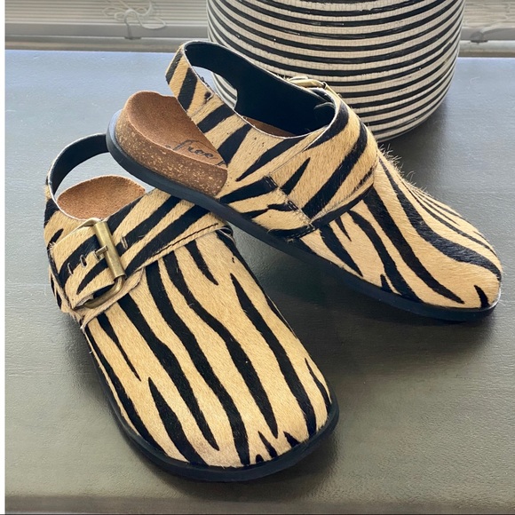 Calf Hair Slingback Clog Mule Shoe - Picture 8 of 10